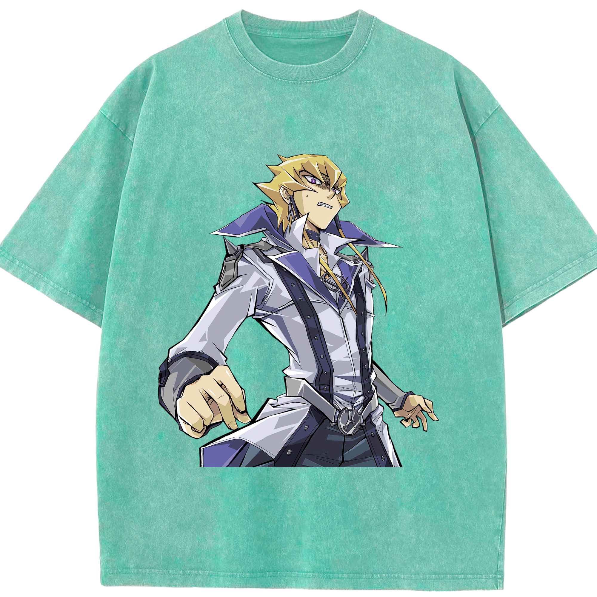 （画像用） 遊☆戯☆王 Yu-Gi-Oh! 綿100% ヴィンテージ風 半袖Tシャツ（フロントプリント）